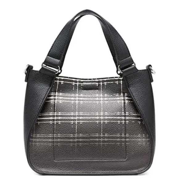 Calvin Klein Estelle Novelty Crossbody Black/White Plaid - Picture 3 of 14